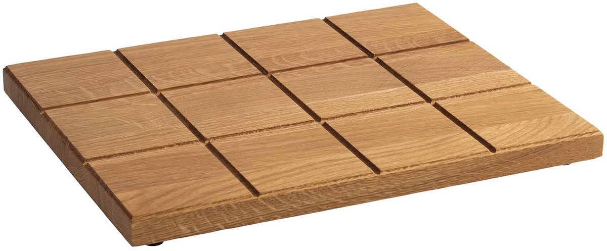 759 Buffetplank SQUARE, GN 1/2, van geolied eikenhout, 32,5 x 26,5 x 2,5 cm