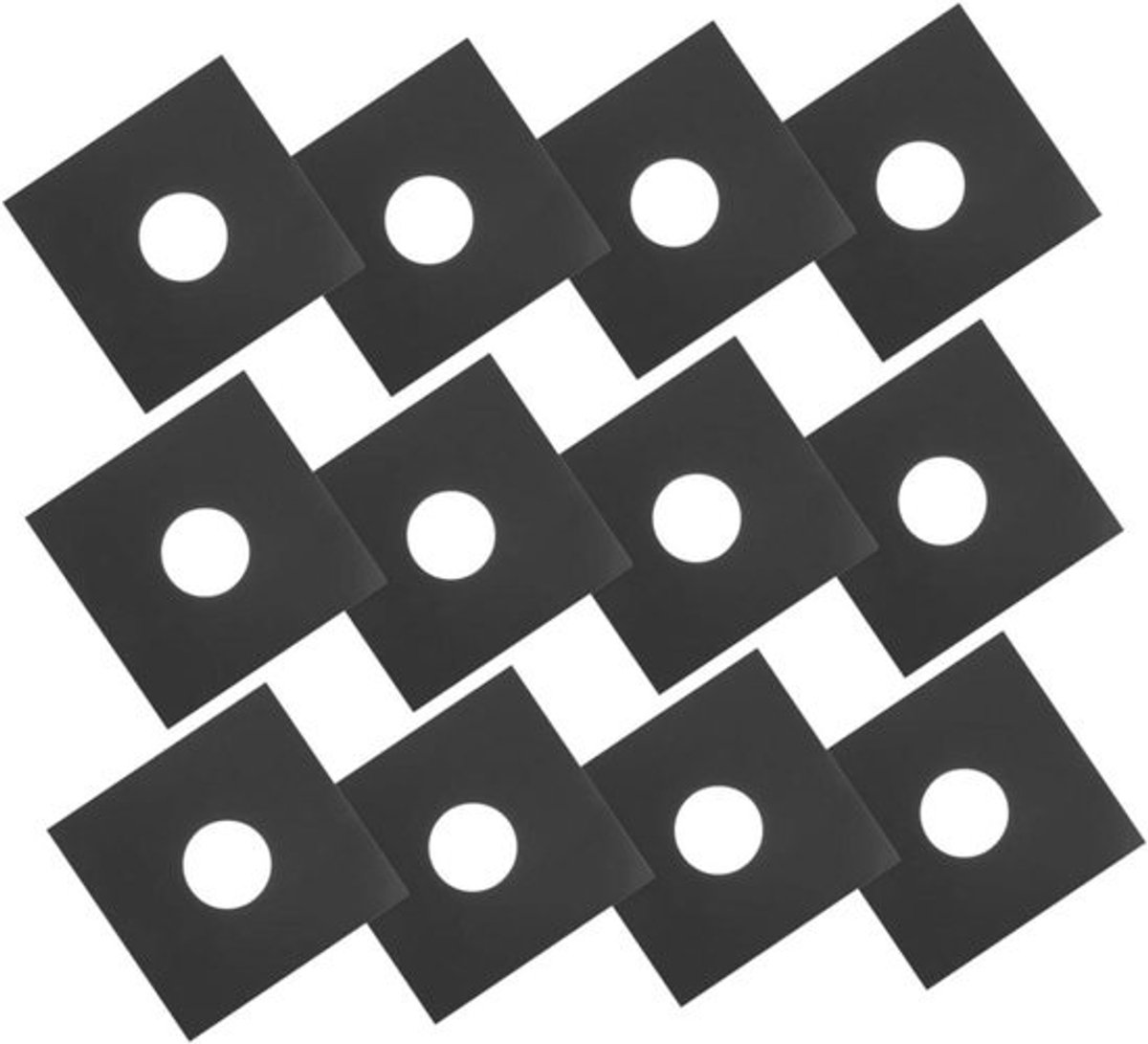 Vinyl Platenhoezen - Hoezen voor Vinyl - Vinyl Opslag - Stofdicht en Krasbestendig - 12 inch - Zwart