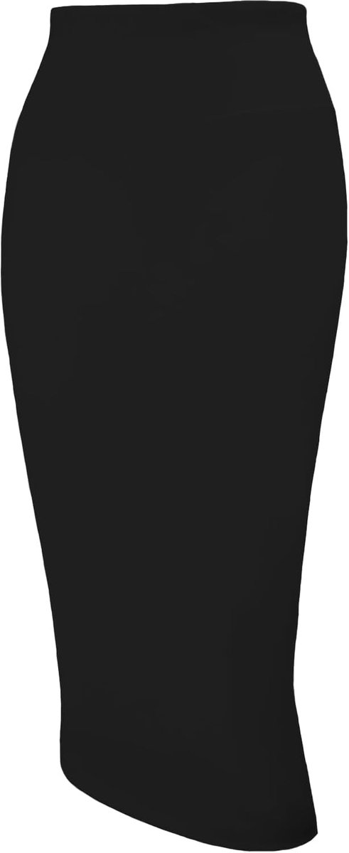 Dames kantoor werk kokerrok stretch hoge taille onder de knie bodycon voor zakelijk casual