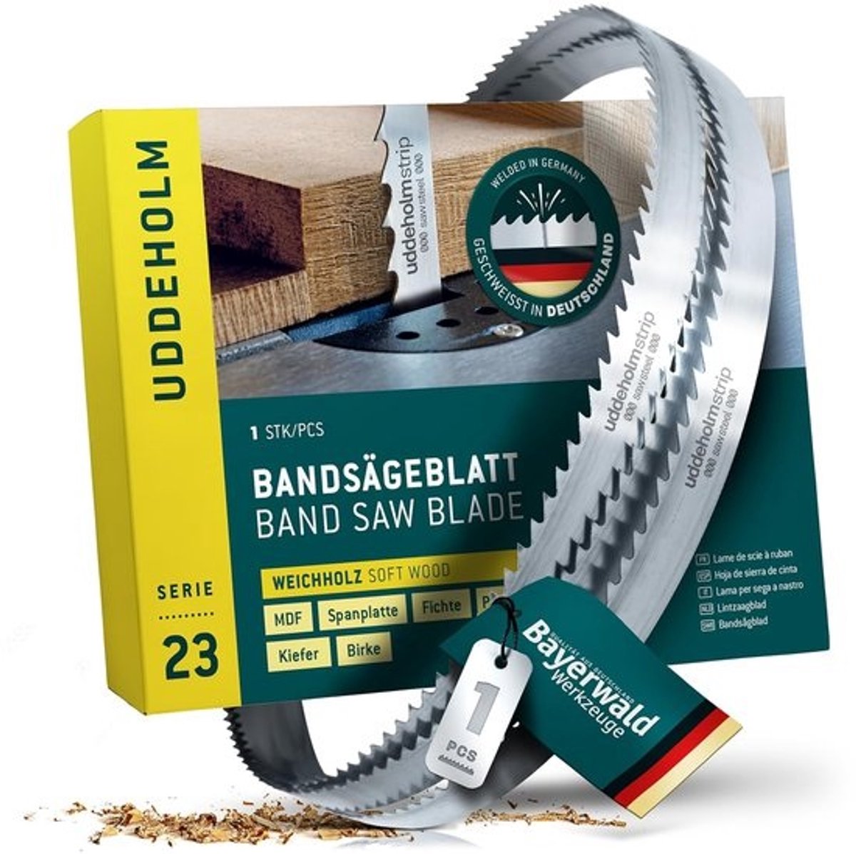Lintzaagblad - Zaagband - Hout Zagen - Hoge Kwaliteit Staal - 4600 x 25 mm - Zilver