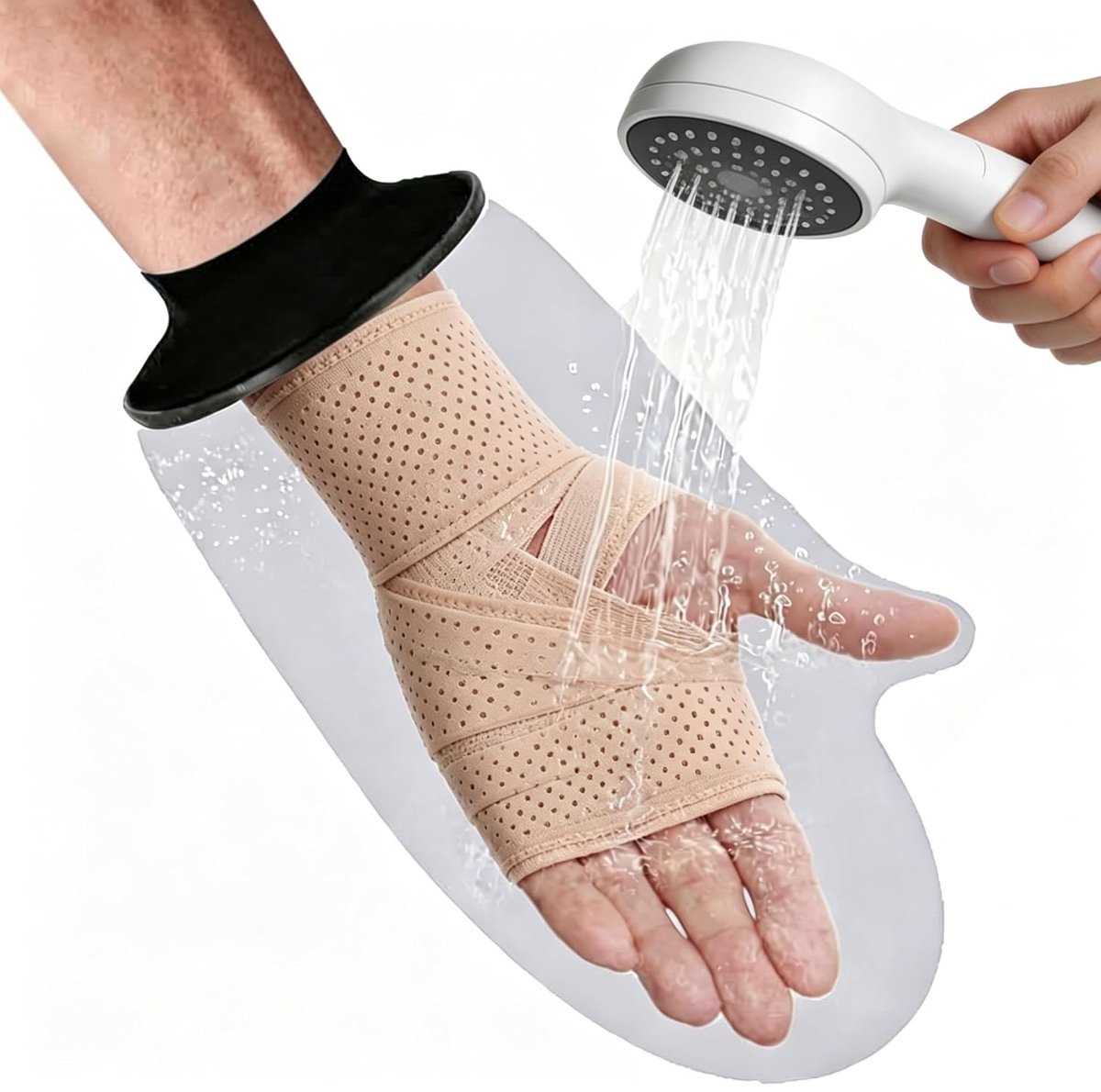 gipsbescherming, waterdicht, herbruikbaar, gipsafdekking, houdt de bandage droog tijdens het baden