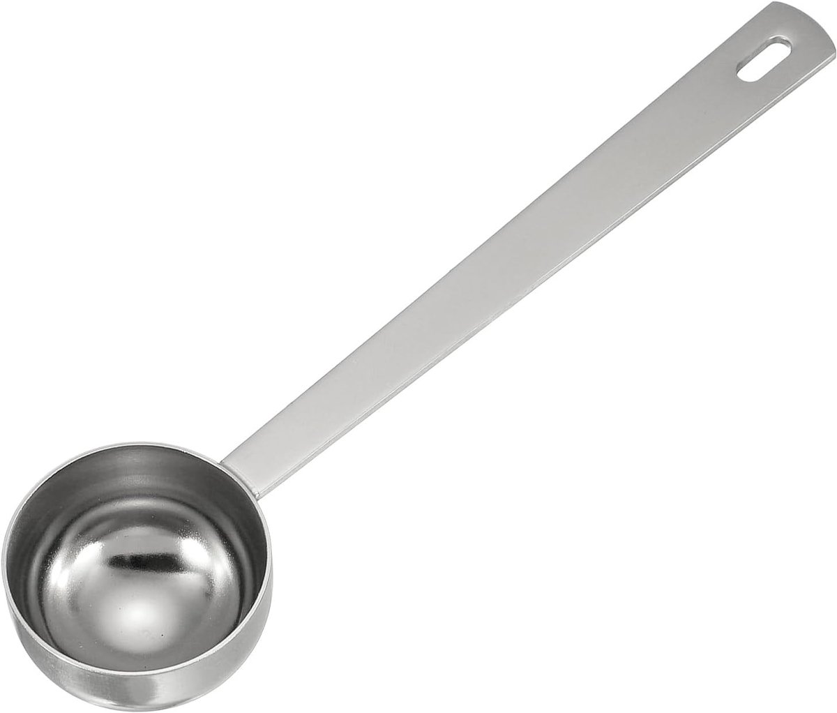 Maatlepel, 20 ml, lange handgreep, koffielepel voor gemalen koffie, thee, suiker, keuken, zilver