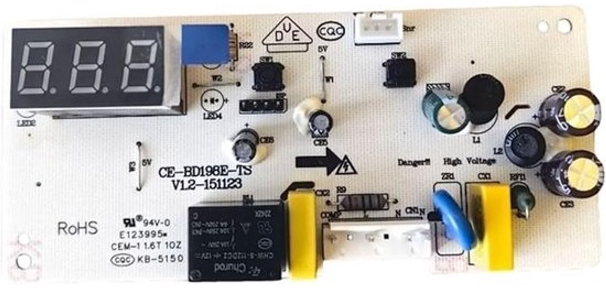 Koelkast Besturingskaart - Vrieskast Onderdeel - Apparaat Reparatie - Directe Vervanging - 1x1x1 cm
