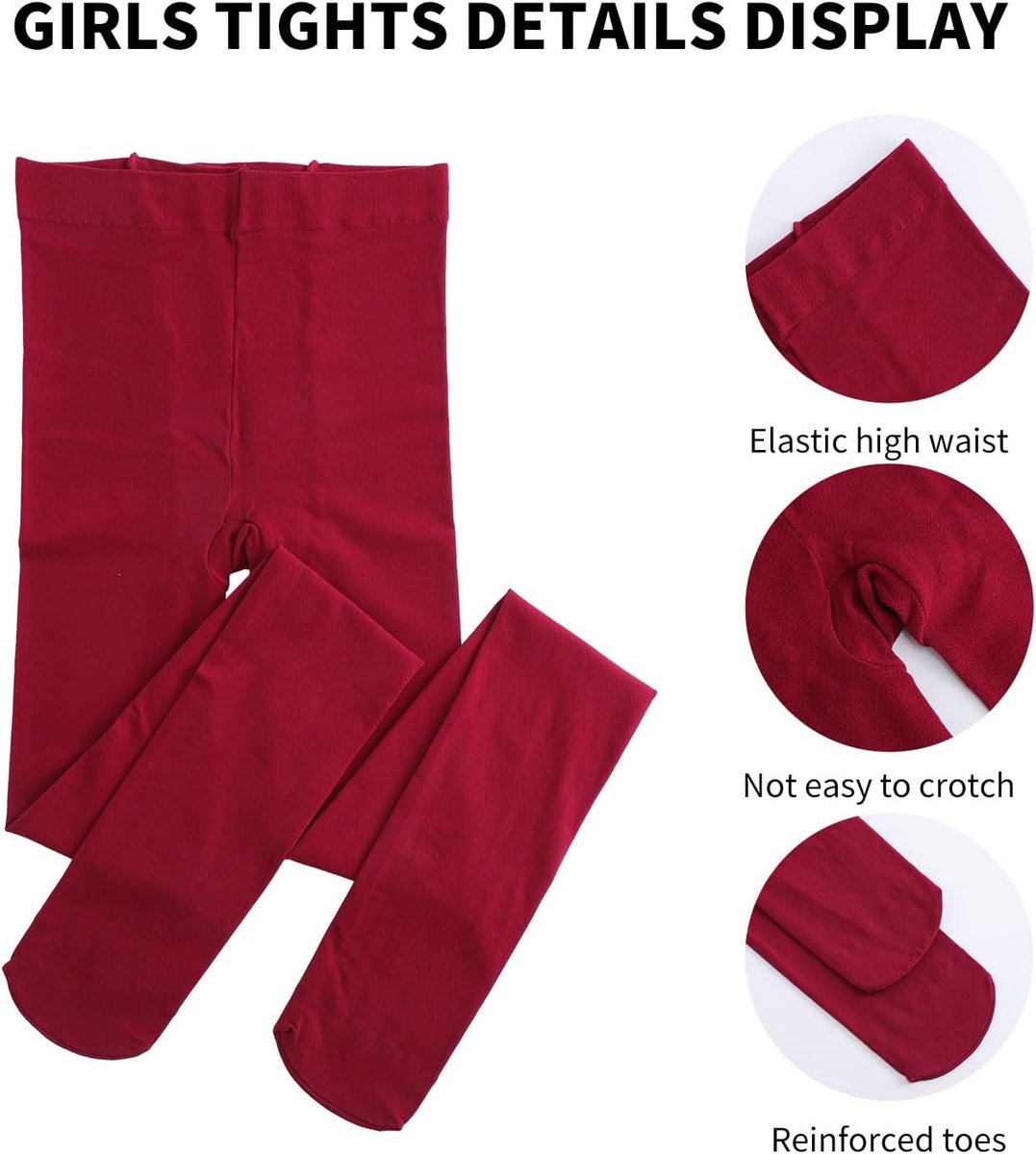 4 paar 40 denier panty meisjes fluwelen kinderpanty elastische balletpanty