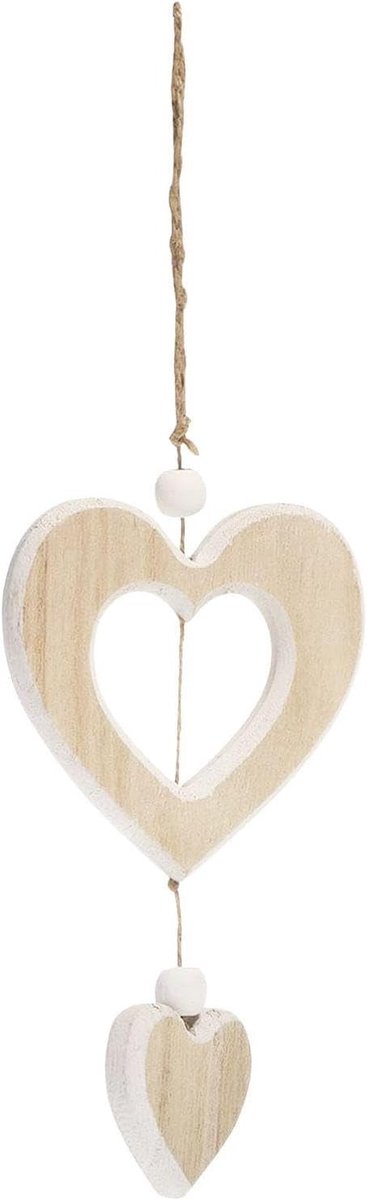 3 Stuks Hartvormige Aanhangwagens, Houten Ambacht, Eenvoudige En Veelzijdige Hangende Decoraties, Bruiloftdecoraties En Accessoires.