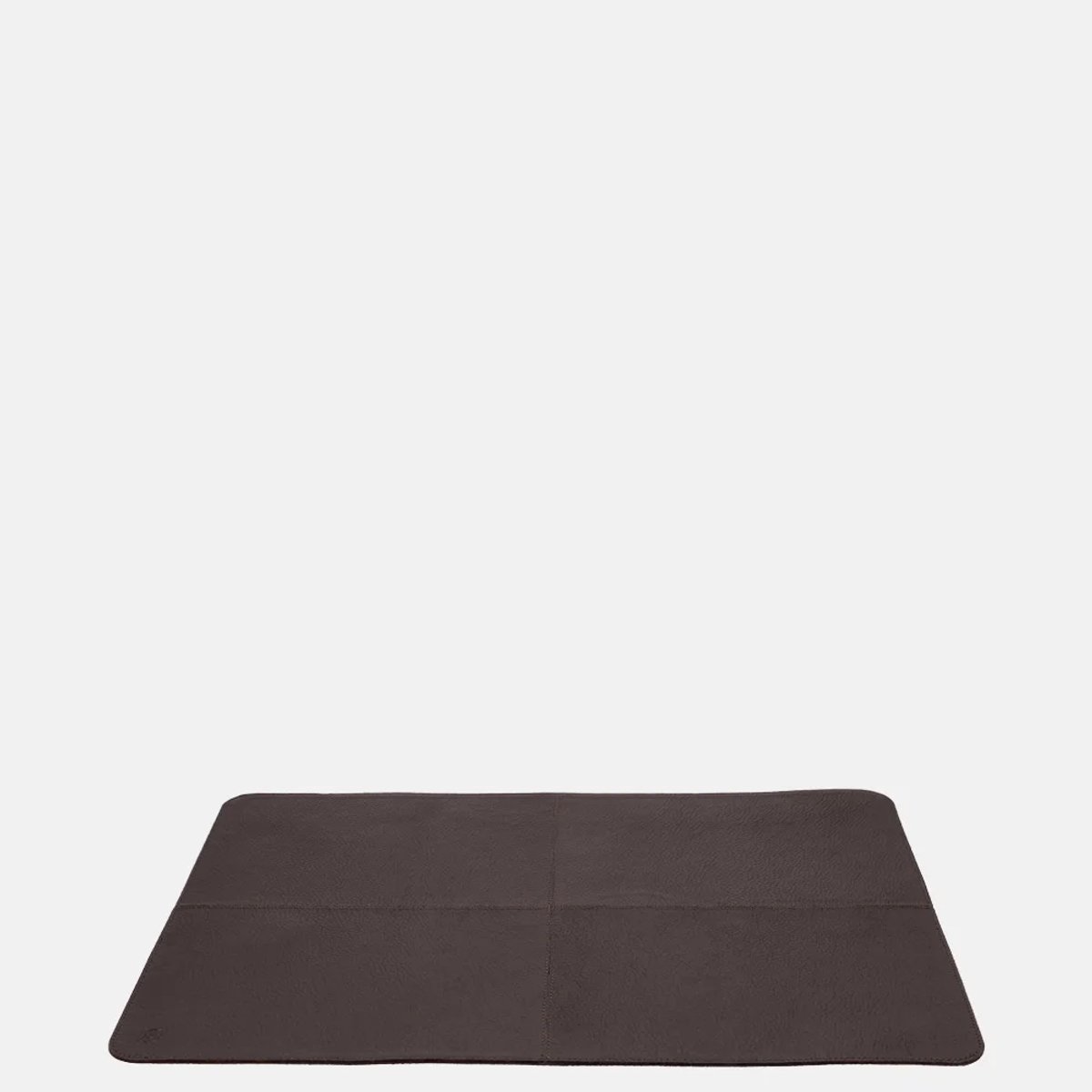 Chamada Anna leren placemats rechthoek effen (2 stuks) donkerbruin