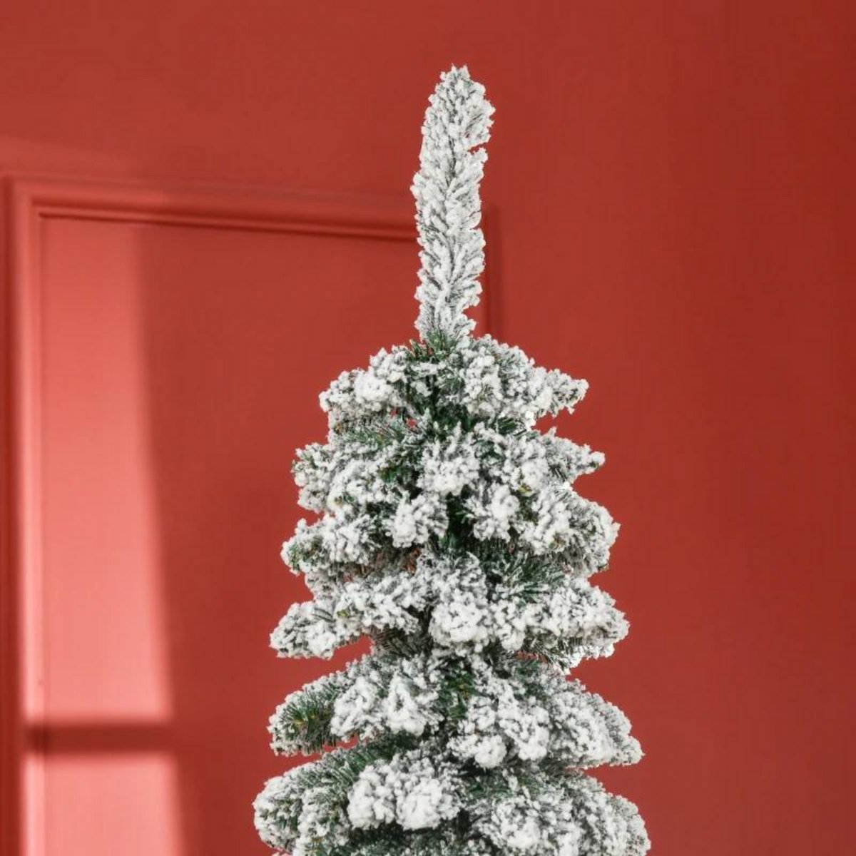 Kunstkerstboom met verlichting - Smalle kerstboom - Pencil Kerstboom - 210 cm – foto 7