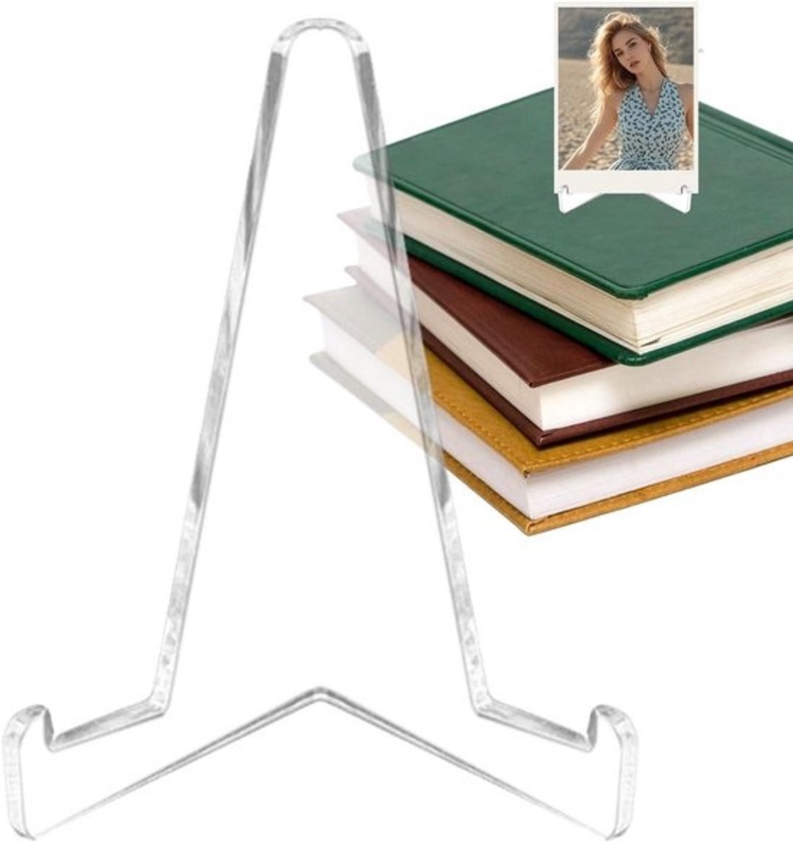 Kaartendisplay Standaard - Driehoek Organizer - Verzamelkaarten Tonen - Antislip Stabiel - 7 x 5 x 8.4 cm - Transparant