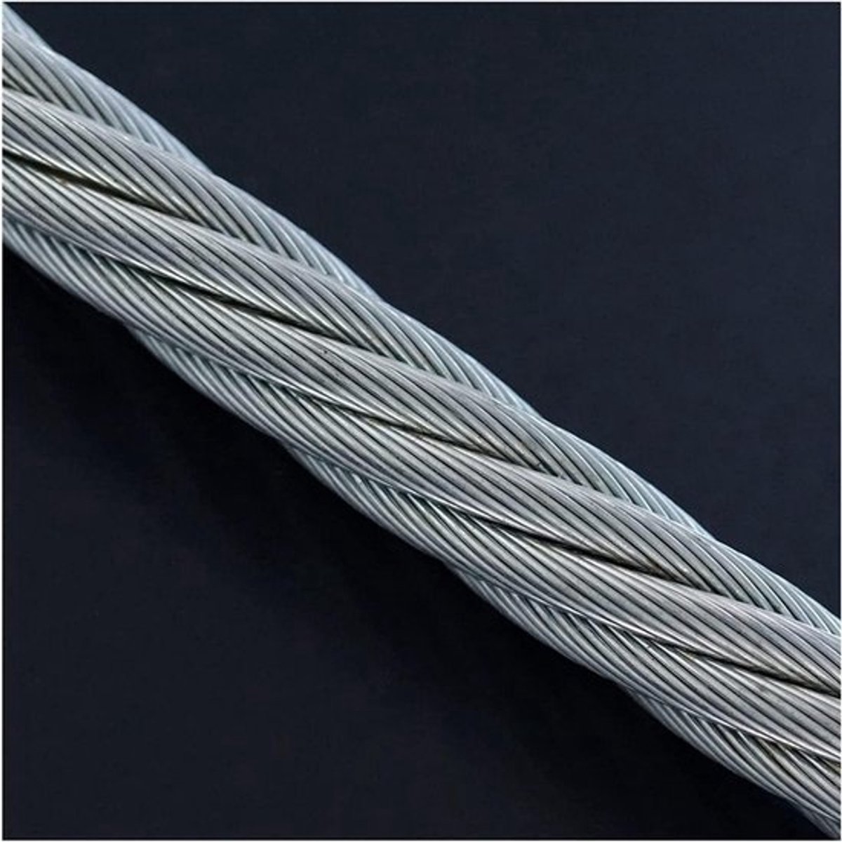 Stalen Kabel - Vliegtuigkabel Tuindraad - Buitenprojecten - Roestvrij Staal 304 - 6 mm dikte - Zilver