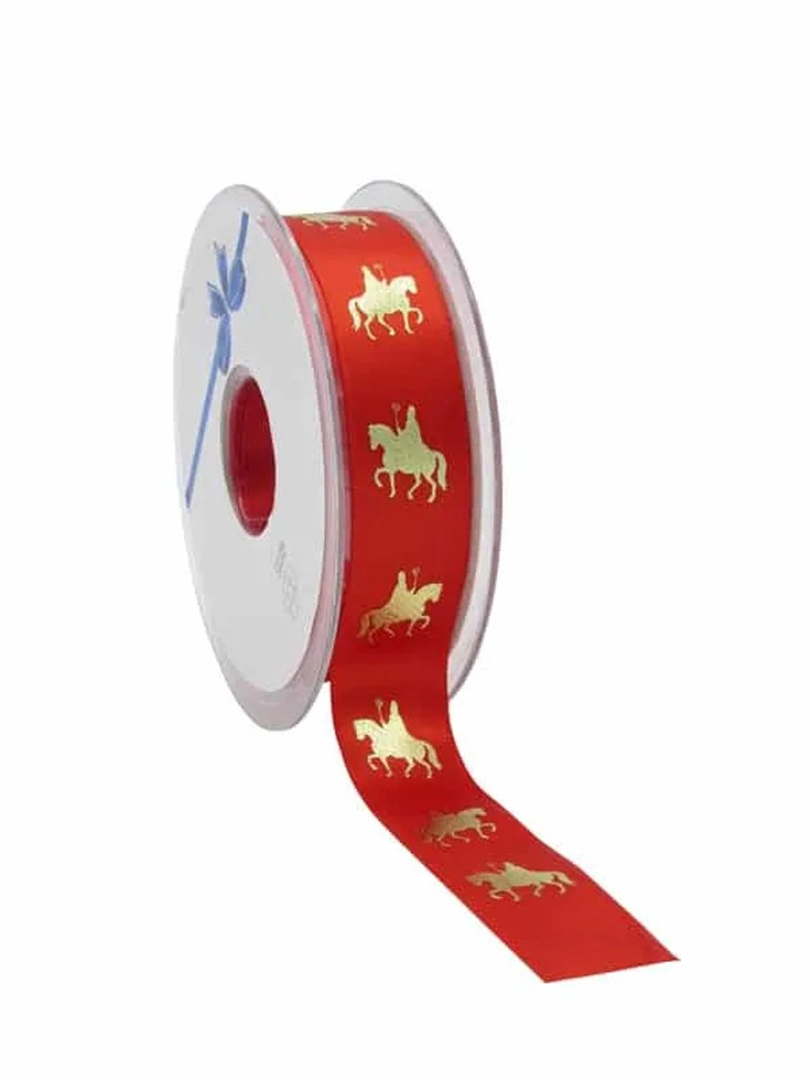 Satijn Sintlint "Sinterklaas" – 23 mm × 25 m