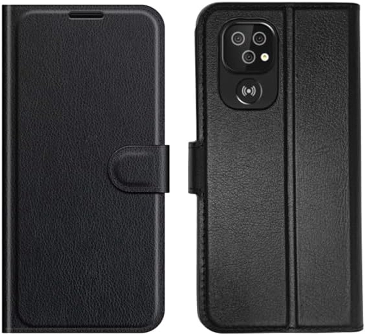 telefoonhoes compatibel met Doro 8100 / Doro 8100 Plus / Doro 8110 / Doro 8110 Plus, bookcase, beschermhoes, hoogwaardige leren hoes met kaartsleuven en standfunctie