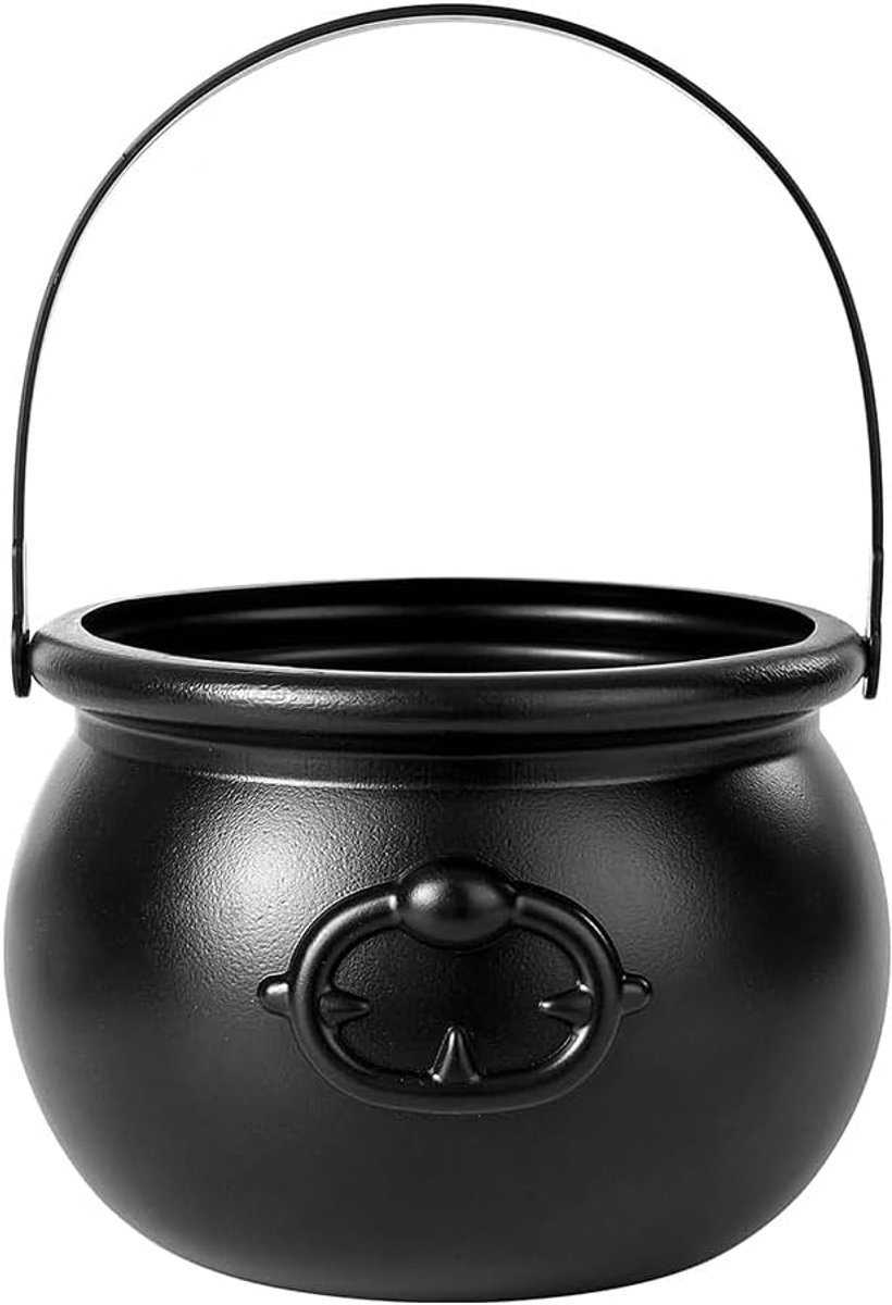 Heksenketel Decoratieve Pot Zwarte Heksenketel Voor Snoep Gouden Munten Heksenaccessoires Decoraties