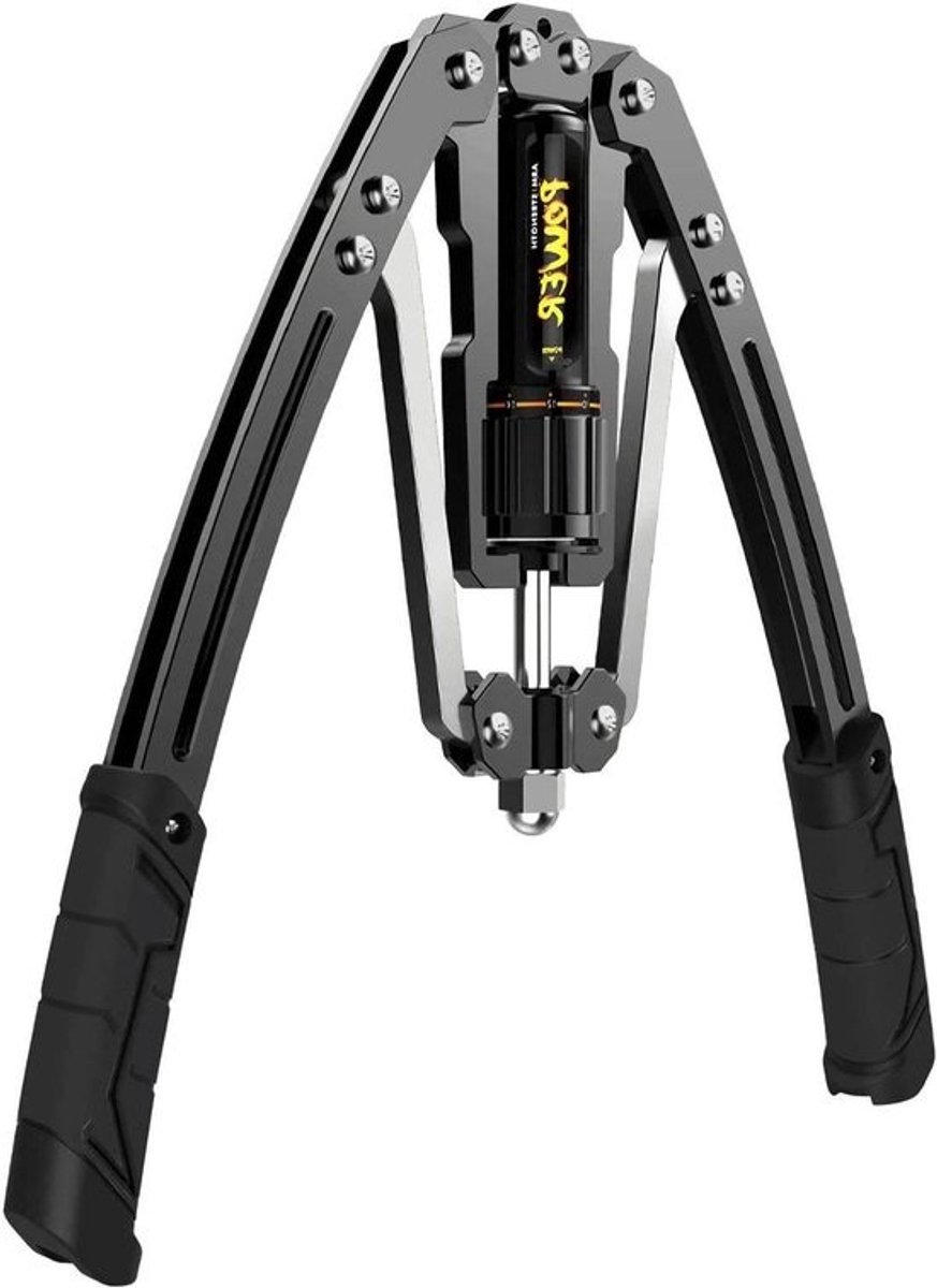 Hydraulische Krachttrainer - Arm Krachtapparaat - Thuis Krachttraining - Verstelbare Weerstand - 44 tot 440 lbs - Zwart