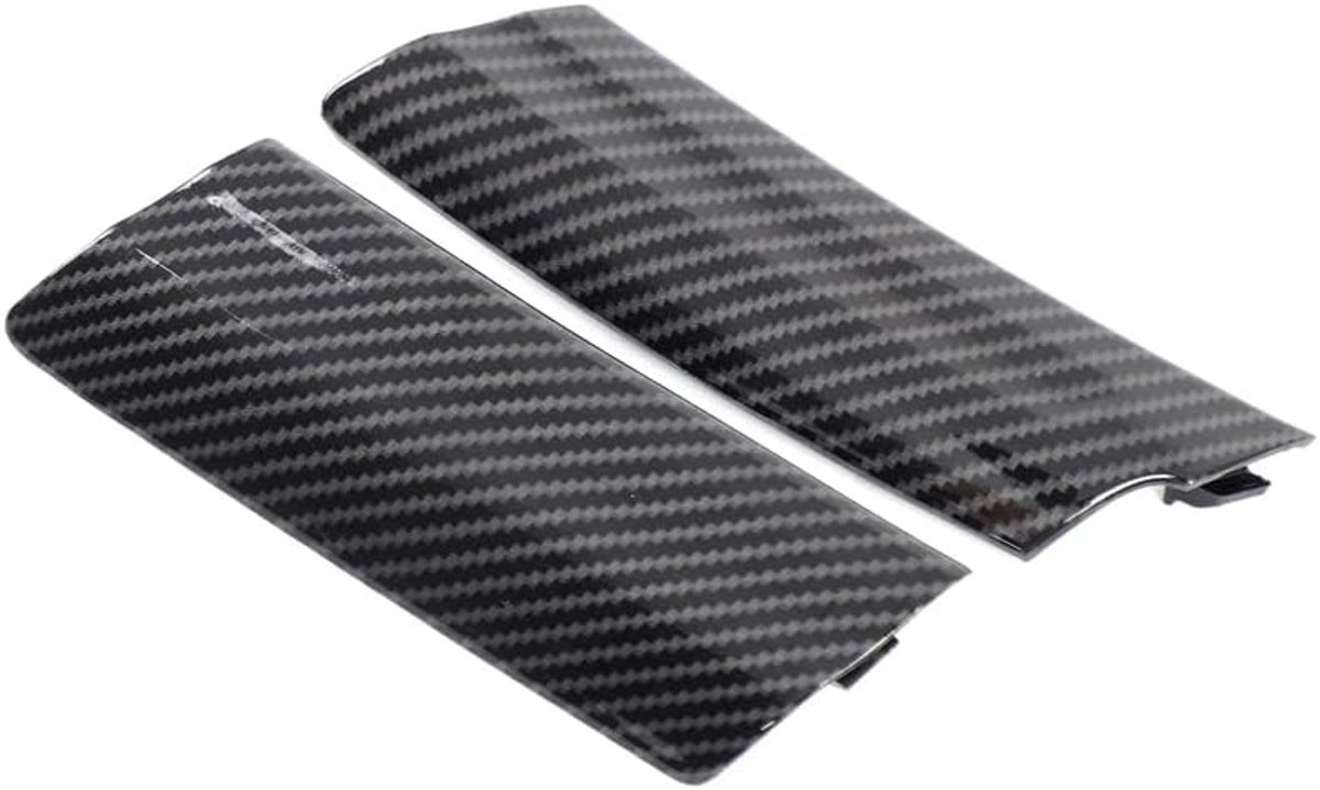 Dakgootafdekking van ABS met carboneffect, voor Fi@at 500 2007-2025, perfecte vervanging voor linksbesturing, set van 2