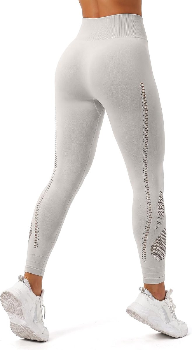 Sport Hoge Taille Blickdicht Workout Leggings Sporthose Fitnesshose Lange Panty