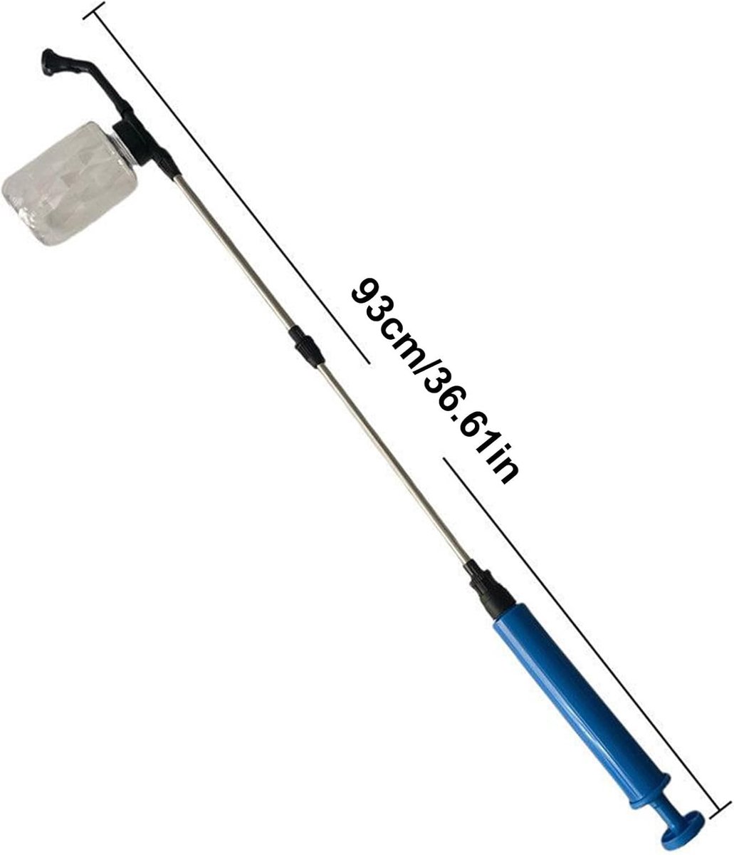 - Earth Powder Duster | Telescopische snelle 250 ml gereedschapsdispenser | Multifunctionele poederduster| Handheld navulbare poeder-applicator voor tuinieren | Lichtgewicht en