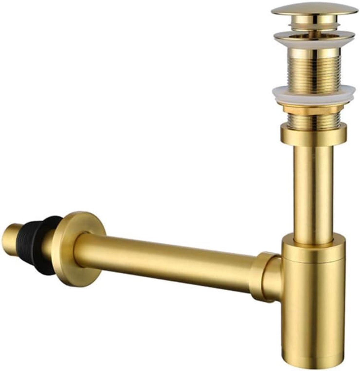 Set roestvrij staal wastafel stop wastafel wastafel wastafel complete set zonder overloop sifon voor keuken badkamer wastafel wastafel goud geborsteld