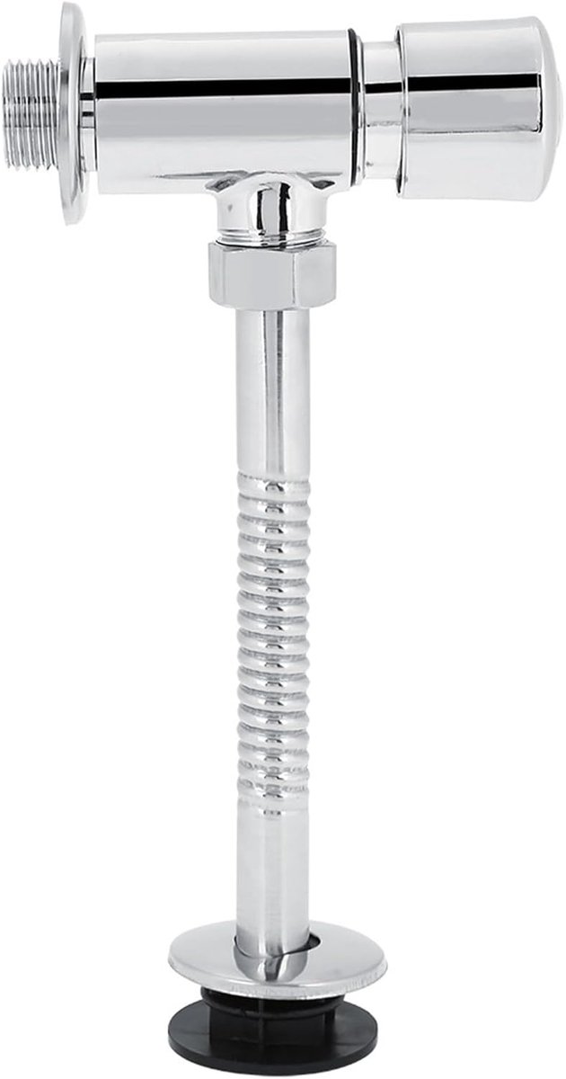 Drukspoeler, urinoir spoelventiel van zinklegering, bidet T-adapter van metaal met afsluitventiel voor thuis, hotel, badkamer, automatische uitschakeling