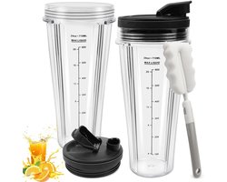 Reserveonderdelen voor Ninja Mixer compatibel met CB350EU BN800EU BN750EU BN650EU BN495EU CB100EU voor Ninja reserveonderdelen voor mixers kopjes met hoezen en pannenborstel