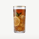 Paşabahçe Timeless Retro - Longdrink - Gouden Rand - 30 cl - 4 Stuks