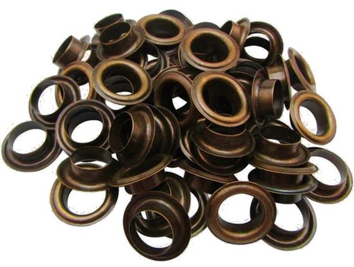 Grommets Brons 15mm voor Leer, Kleding en Knutselprojecten