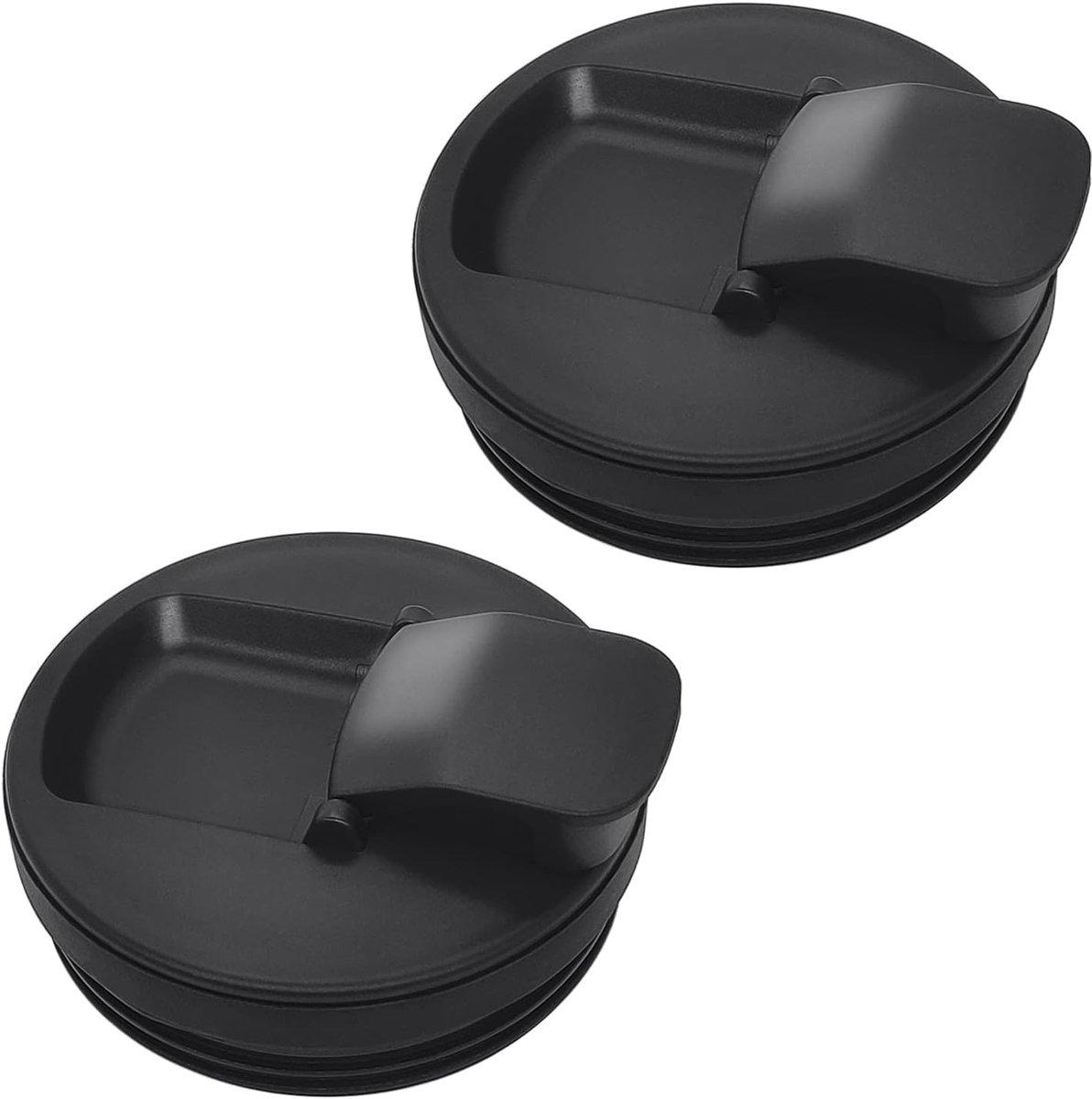 2-pack Flip Top to-go deksel Compatibel met Nutri Ninja Blender BN495UK BN750UK BN800UK CB100UK CB150UK BL450 BL480 BL490 BL491, Vervangende onderdelen Deksels voor Ninja Blender 500ml / 700ml / 950ml