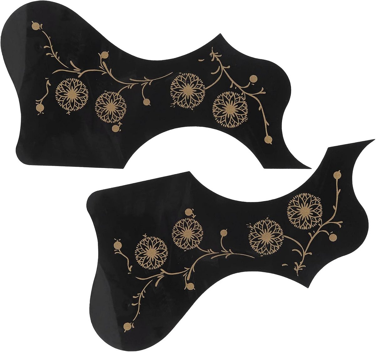 Mooie patronen, heldere kleur, akoestische gitaar-pickguard-accessoires, gitaarbescherming, vervanging voor beginners voor professionals, zwart