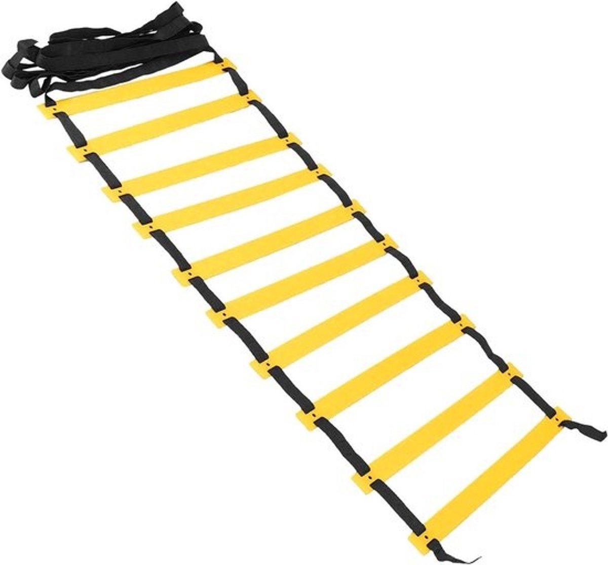 Agility Ladder - Trainingsladder Snelheid - Sporttraining Verbeteren - Snelle Installatie - 50 x 3.6 cm - Zwart