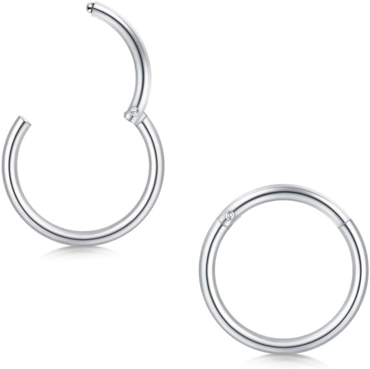 2 stuks neuspiercings ring helix piercings piercing oor septum piercing neusring piercing oorpiercing conch kraakbeen piercing ring zilver goud zwart 16g 18g 20g