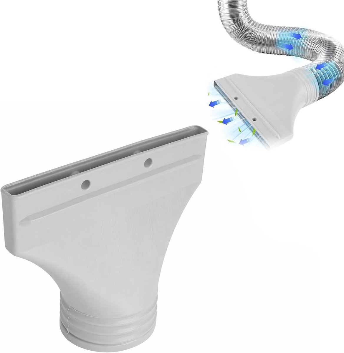 Afvoerslangadapter, airconditioning, afvoerslang, raamdoorvoer, airconditioning, accessoires voor platte slangaansluitadapter voor mobiele airconditioning, afzuiging, droger, auto