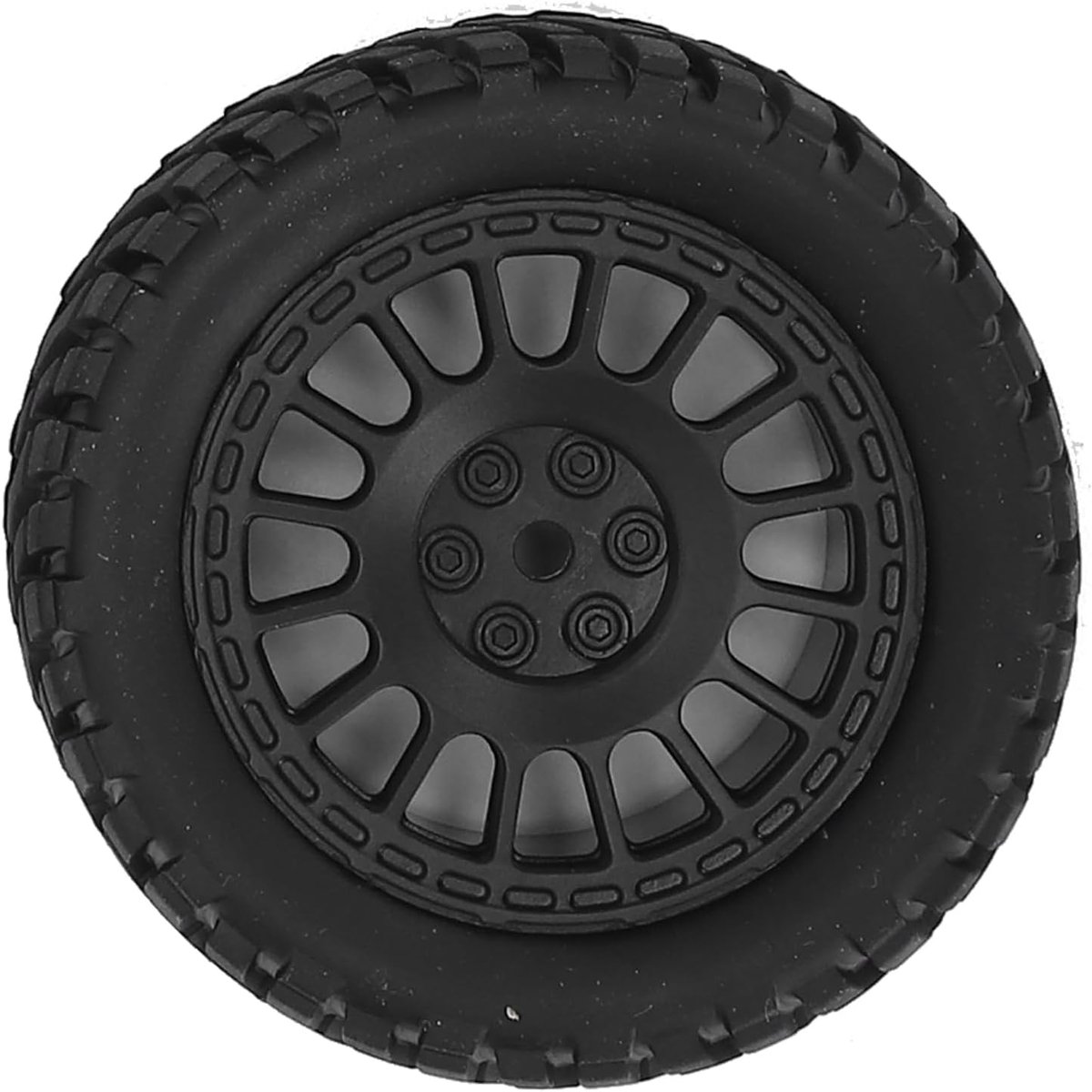 "RC Rally Tyres" Slijtvaste Off-road Racebanden voor 1/16-1/10 Schaalmodel Platte Racewagens, 4 Stuks Professionele Grip op Verschillende Terreinen (Zwart)