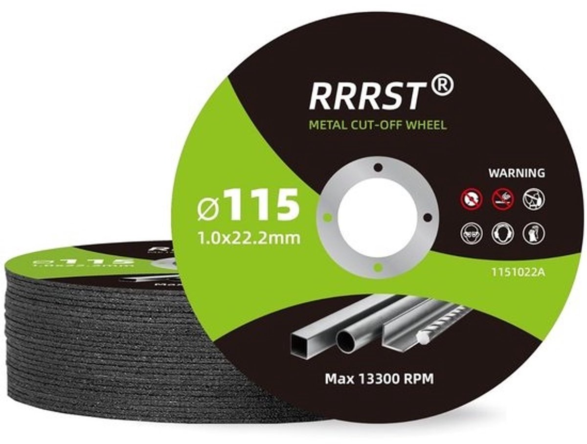 25 Stuks Flexibele Doorslijpschijven 115mm voor Metaalbewerking