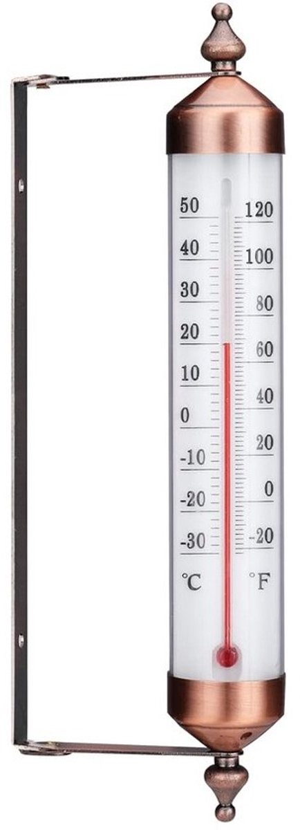 Robuuste Stalen Buitenthermometer 25,4 cm - Eenvoudig Afleesbaar voor Buiten