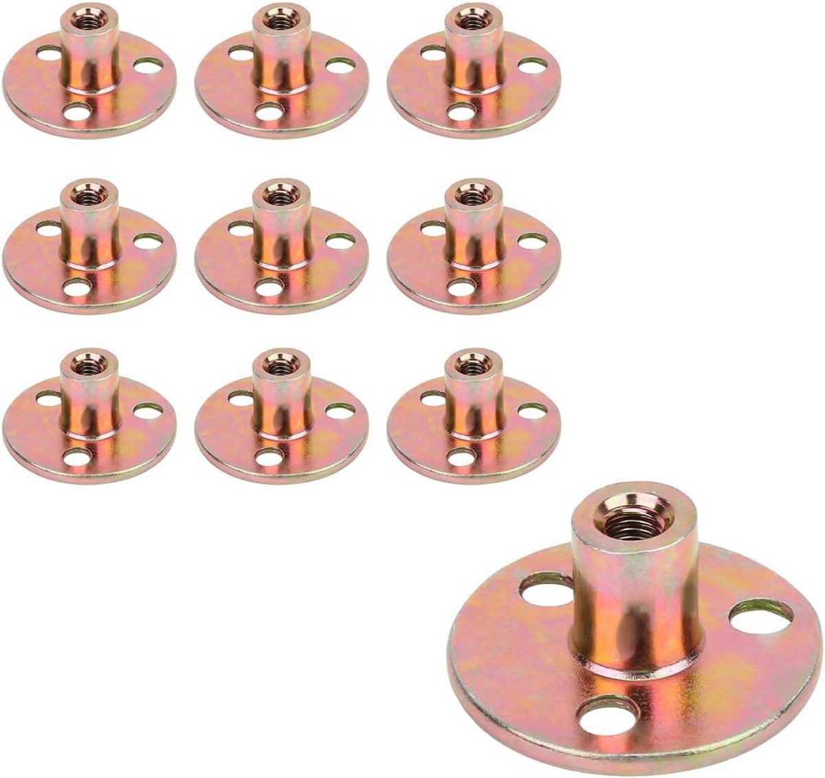 Dailygoods - 10 Stuks 3-Gats Flensmoeren voor Versterkte Grip