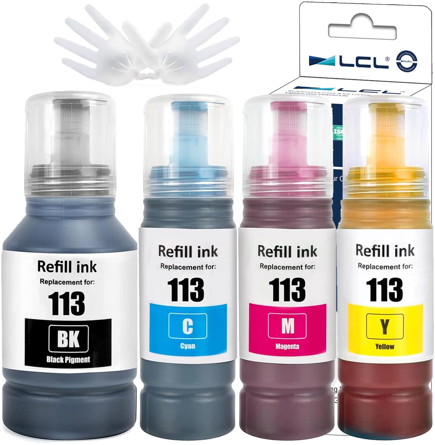 Ink Bottle 113 - 4PK, 7500 pagina's