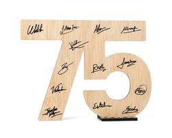 Verjaardagskaart 75 Jaar - Originele Decoratie en Cadeau