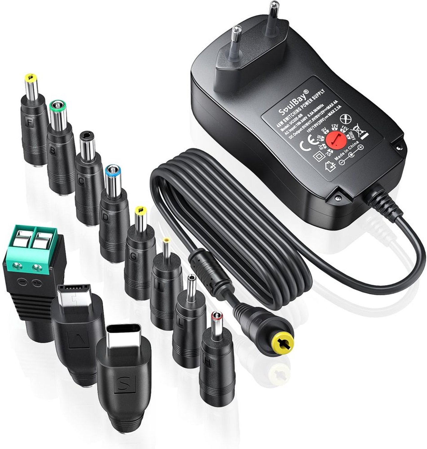 Universele Voedingsadapter 48W met 11 DC Aansluitingen