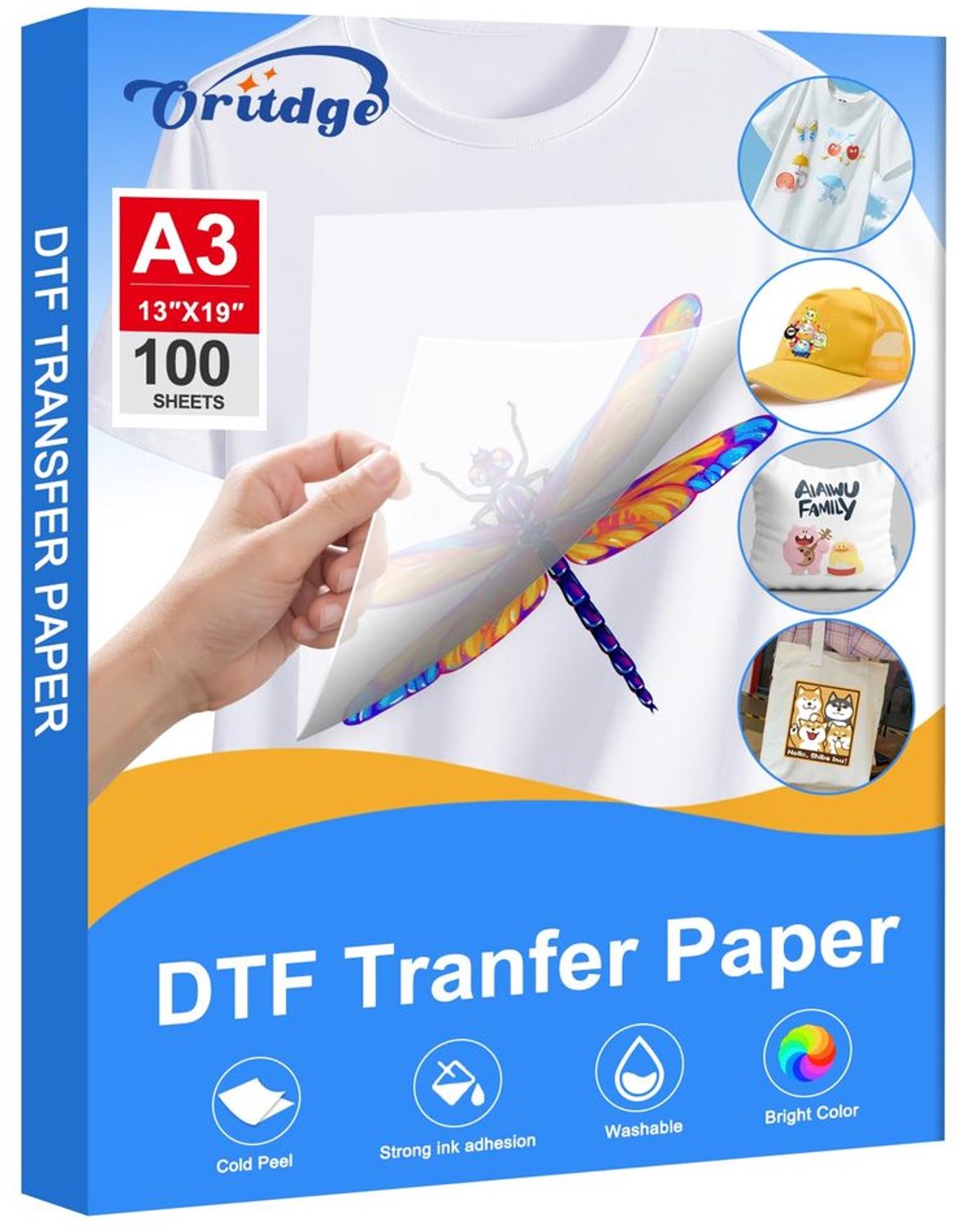 DTF Transfer Papier A3 - 100 Vellen Transparant Mat - Voor Sublimatieprinters