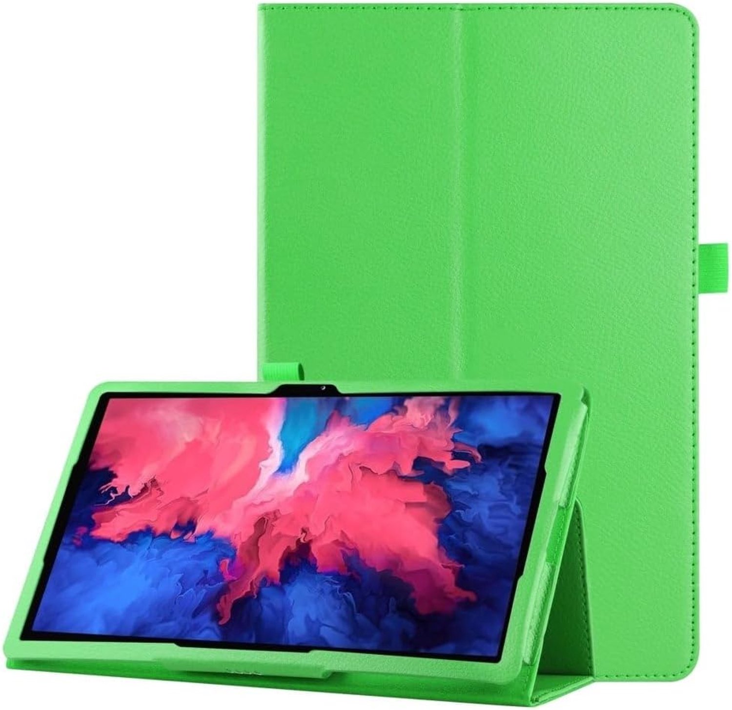 Stand flip sleepcover hoes - Geschikt voor Lenovo Tab P11/P11 Plus - Groen - Bescherming en gebruiksgemak - m-winkel