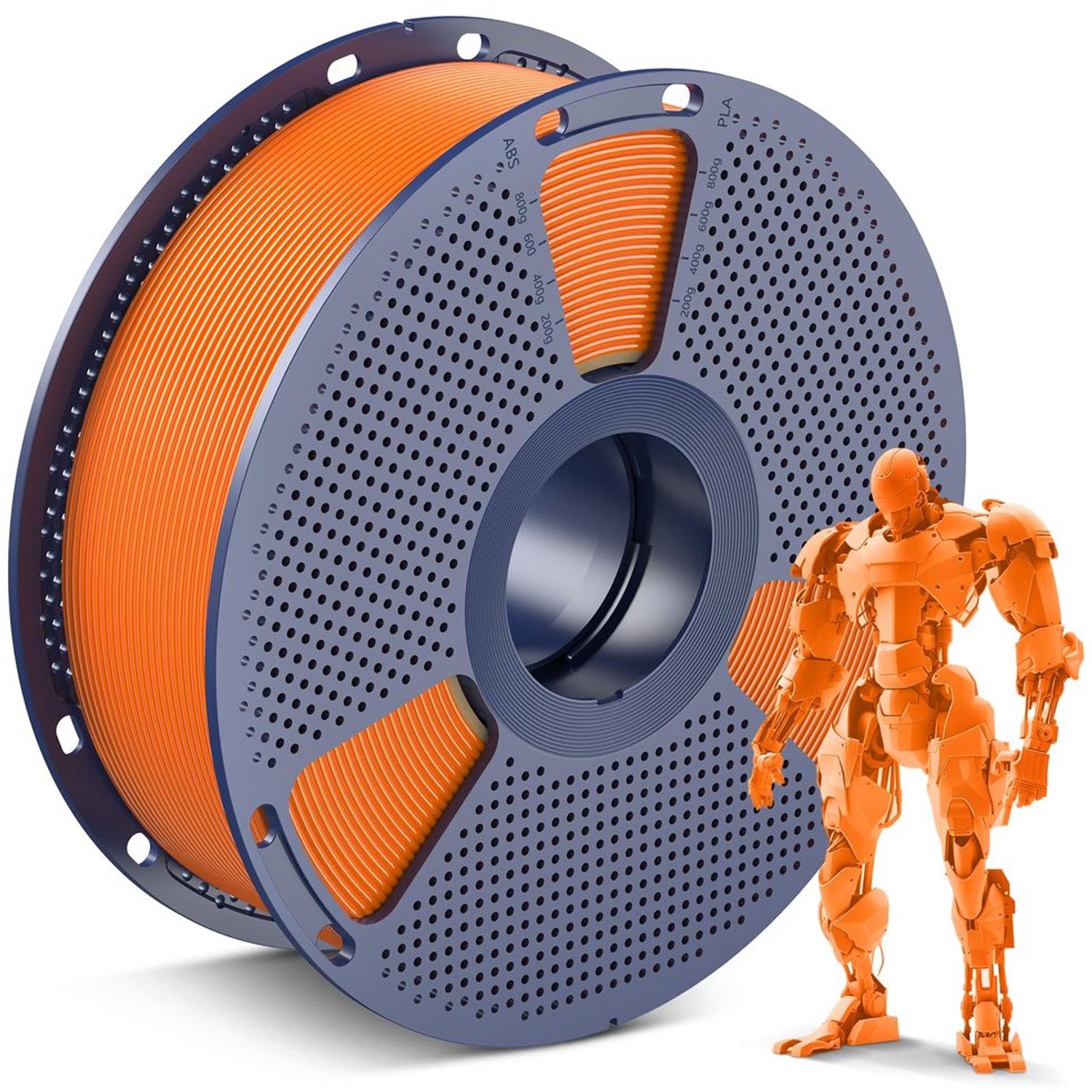 PLA 3D Printer Filament 1.75mm in Oranje, 1kg
