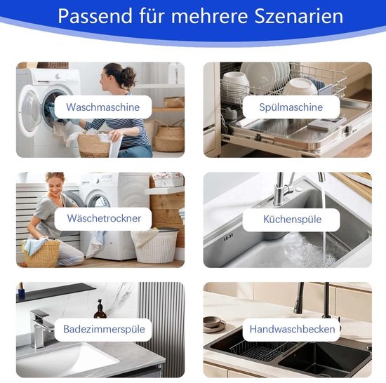 Afvoeradapter 2 Stuks - Ø 18-24 mm - Afvoer 40 mm Buis - Slangklem - Vaatwasser/Droger - Eenvoudige Installatie - Afvoerconnector — afbeelding 4