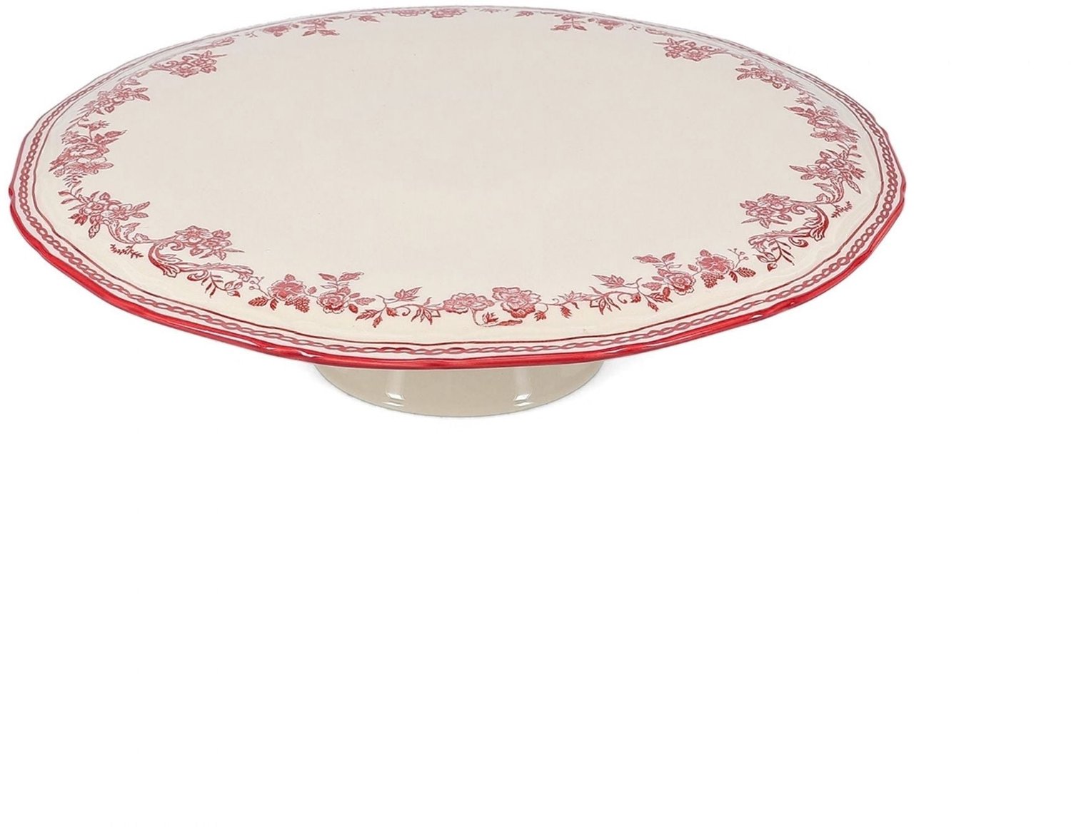 SP Collection - Taartplateau 32,5xH9cm burgundy Cyril - Taartplateaus