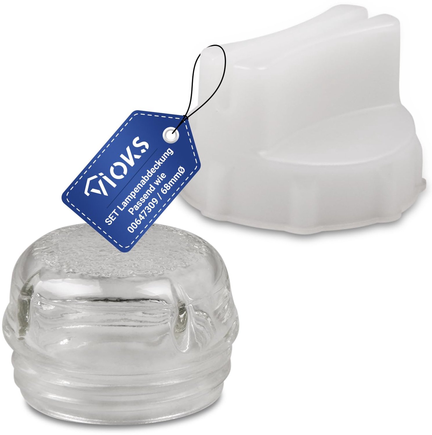 Ovenlamp Kalotte Vervangingsglas Ø68mm met Montagehulp