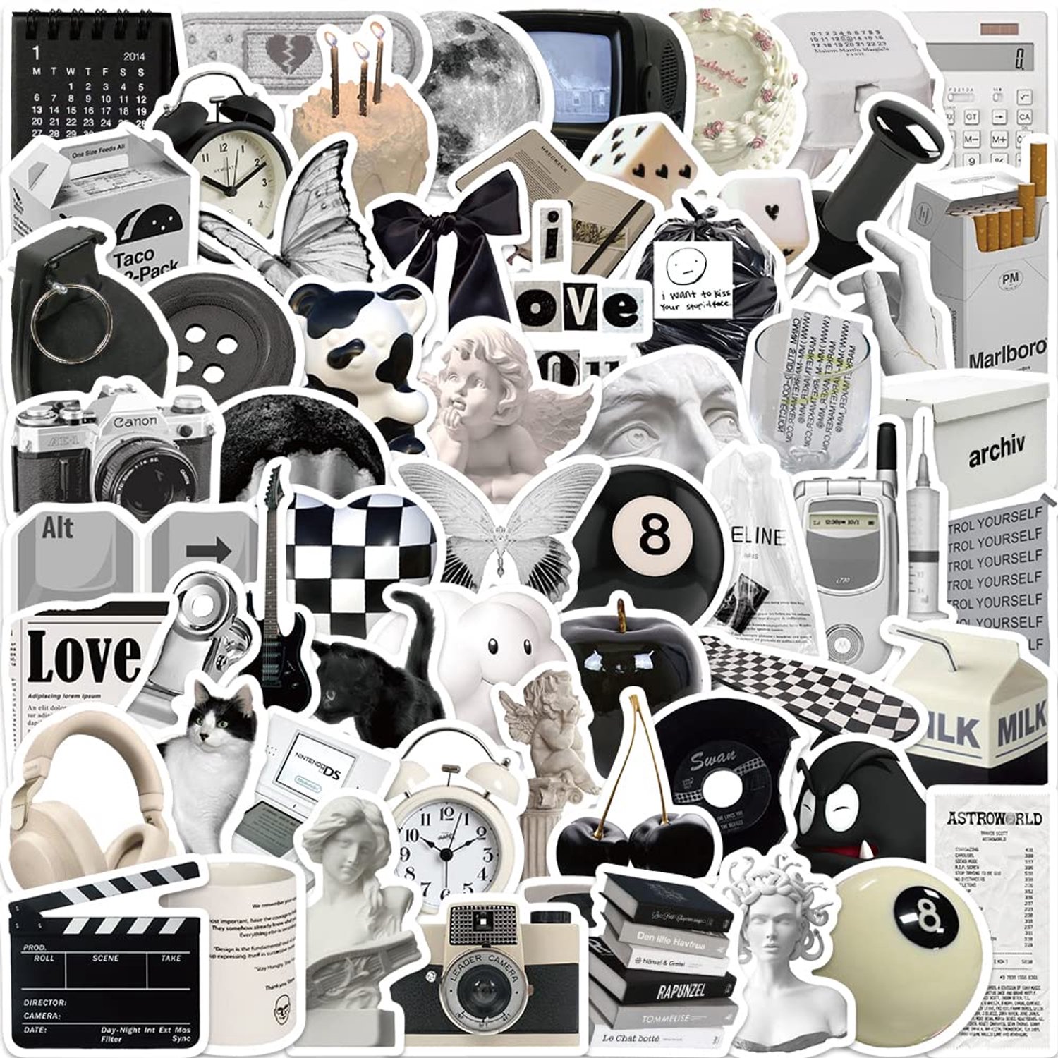 Set van 61 Minimalistische Stickers voor Versiering
