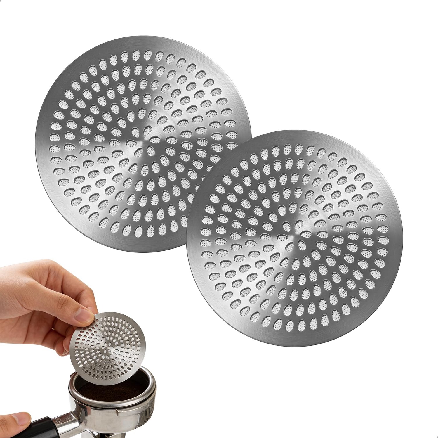 RVS Puck Screen voor Espresso Koffiezetapparaat, 58mm