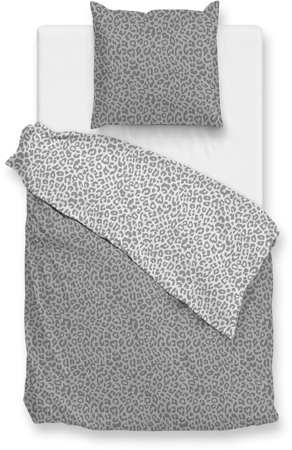 Zohome Dekbedovertrek Pantera - Grey - Dierenprint - Dekbedovertrek - 100% Microvezel - Dekbedovertrek, foto 2