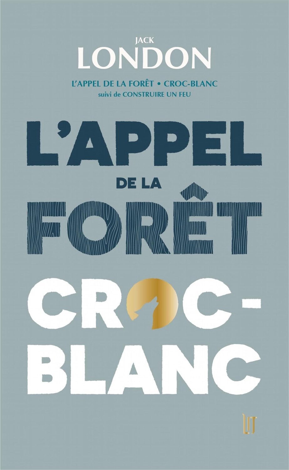 Boek L'appel de la forêt en Croc-Blanc met Constructie van een Vuur
