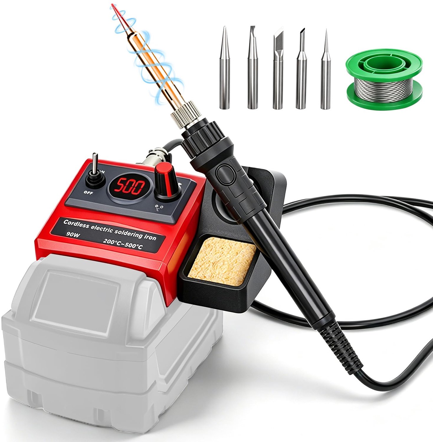 Draadloos Soldeerstation Compatibel met 18V Accu