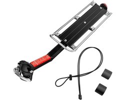 Yeesport bagagedrager voor fiets - aluminium, snelspanner, achterwiel, bagagerooster met draagvermogen van 22 kg