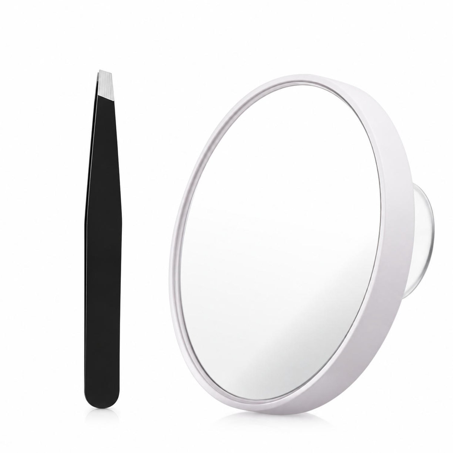 30x Vergrotende Make-up Spiegel met Pincet - Draagbare Zuignap Spiegel voor Schoonheid